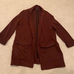 Topshop Tweed Blazer 3/4 Sleeves with Pockets Size 8